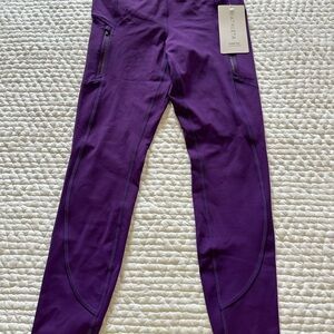 Athleta purple Rainer tights size xs NWT